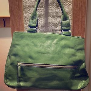 Forest Green Kenneth Cole Leather Bag